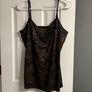 Leopard Express Camisole with built-in bra